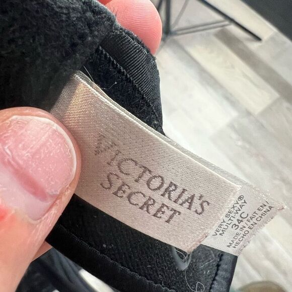 Victoria's Secret Very Sexy Multiway Push Up Bra 34C Black Underwire - Picture 6 of 8